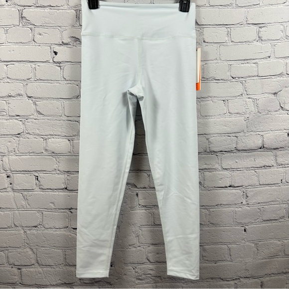 Aqua Athletic Yoga Gym Leggings Activewear in Mist Very Light Grayish-Blue S NWT - Picture 3 of 7
